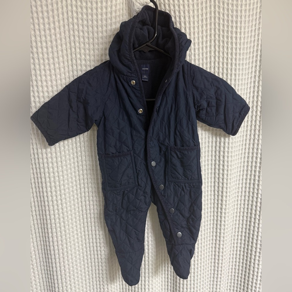 BabyGAP Navy Hooded Snowsuit size 3-6 months